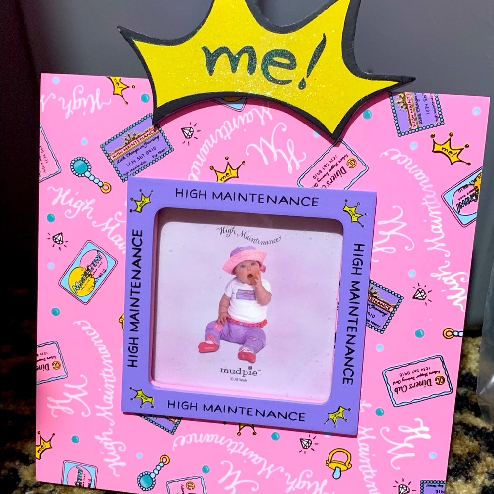 DONATED** Mud Pie High Maintenance Crown 👑 Frame - Picture 1 of 15